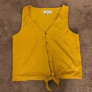 NWOT Madewell Front Tie Tank Top